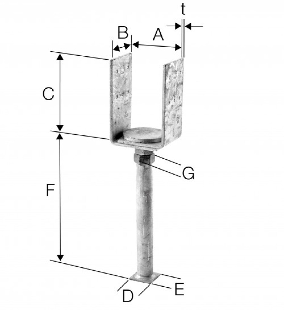 Column shoe Vario D  80